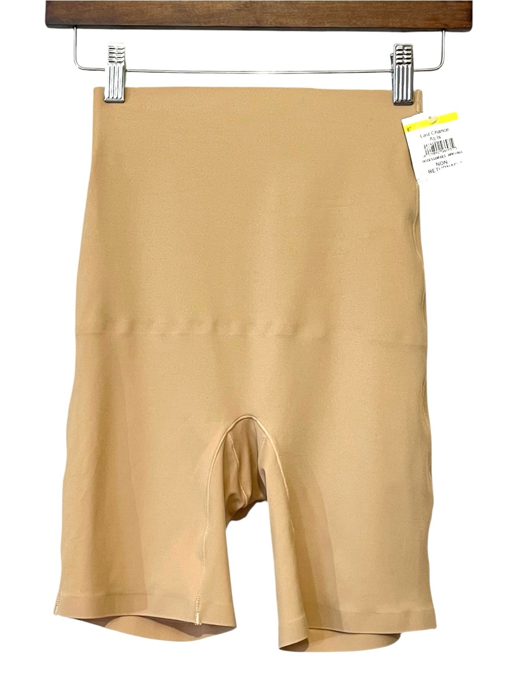 Skinnygirl Ultra Smooth Firm Control Mid-Thigh Shaper,‎ Color Nude/Tan, Sz Small